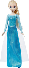 Disney The Ice Queen Elsa Doll, The Ice Queen Doll, păr blond pieptănat, mobilă, pantofi detașabili, cadouri Disney, jucării de la 3 ani, HLW47 Papusi Naty Shop