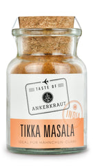 Ankerkraut Tikka Masala Gewürz Indien, 70g im Korkenglas, Lecker Curry mit Hähnchen, Gemüse, Reis Selber Zu Hause Kochen, Chicken Curry Zuckerfrei in Premium Qualität