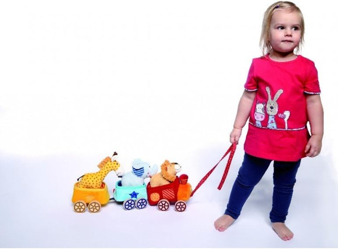 SIGIKID 41083 Safari Train Soft PlayQ Fete și băieți jucărie pentru copii recomandată de la 3 luni multicolor Jucarii Bebe Naty Shop