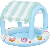 Bestway Sweet Shope børnepool med solsejl 104 x 84 cm
