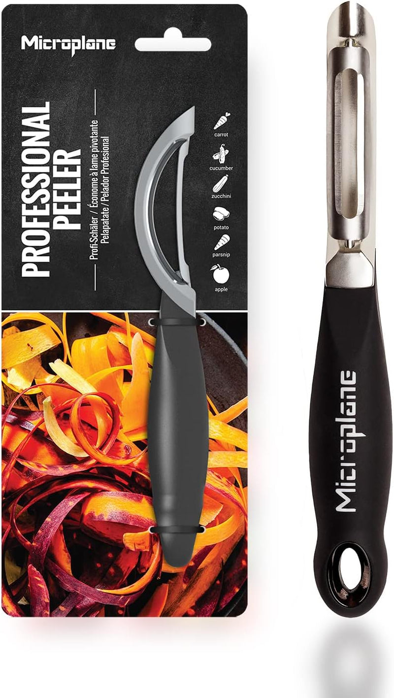 Naty Shop Microplane professionel dobbeltbladet rustfrit stål Ambidextrous skræller