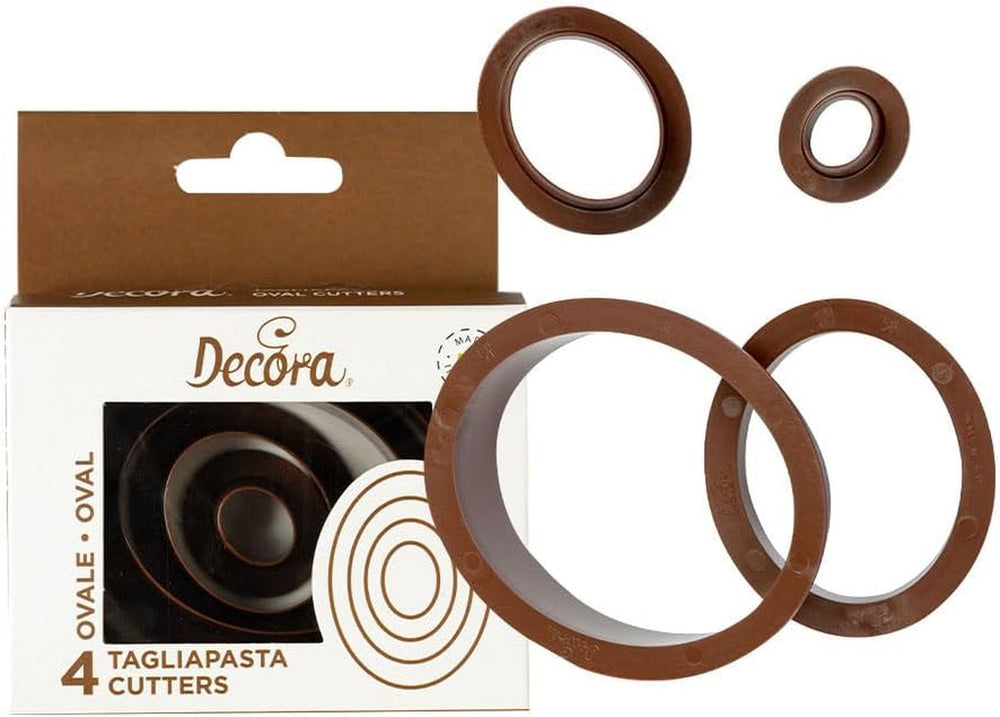 0255307 SET DE FORME OVALE-NETEDE PENTRU FURSECURI, 4 PIESE 1,5-3,5-5,5-7,5 Î 2,2 cm