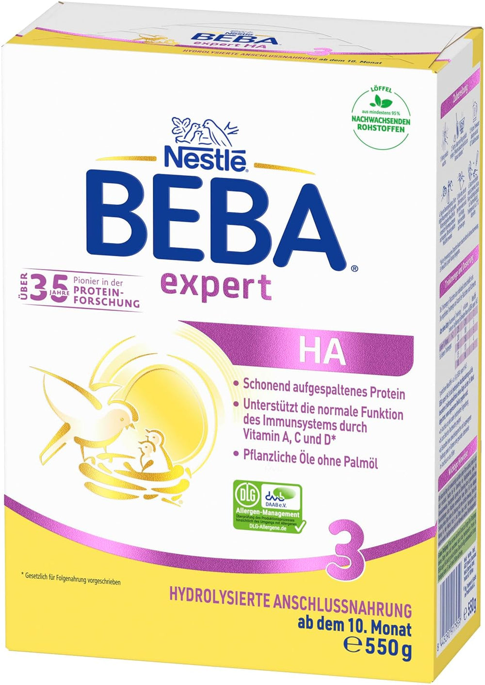 BEBA expert HA 3 Hydrolyseret fortsættelsesformel, fra 10 måneder, 1 pakke (1 x 550 g)