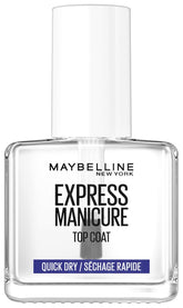 Maybelline New York Neglelak, Quick Dry Top Coat Express Manicure, Transparent, 12 ml