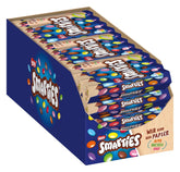 Nestlé SMARTIES Multipack, lille rulle, chokoladefarvede linser, ideel til børnefødselsdage, naturlige farver, sekskantet rulle, pakke med 12 (12x (4 x 34g))
