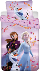 Frozen Kinderbettwäsche Set Bettbezug 140X200 + Kopfkissenbezug 70X90 Aus Baumwolle Öko-Tex Standard Für Mädchen Frozen Eiskönigin Anna ELSA Olaf Naty Shop Default Title