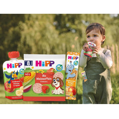 Batoane HiPP Leopard cu iaurt și cireșe în banană (22 x 23g), de la 1 an, îndulcite doar cu fructe, de cea mai bună calitate organică