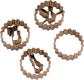 Set de forme pentru biscuiți Dr. Oetker Linzer Iepuraș – Manufactură vintage de Paște, 4 piese, Oțel inoxidabil de înaltă calitate, Proiectat în Germania