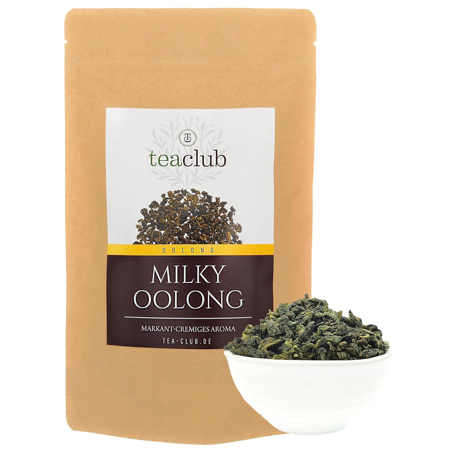 MILKY OOLONG 100G, ceai Oolong premium cu caracter de ceai verde, ceai verde semi-fermentat vrac, Teaclub Green Tea Loose Leaves