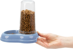 Ferplast Futter- oder Wasserspender für Hunde und Katzen AZIMUT 600 Futtertrog Vand 0,6 liter, Rutschfester Boden, 12,5 x 19 x H 19,5 cm Blå