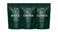 Incapto Best Sellers Set Spezialitäten-Kaffeebohnen | Herkunft - Kolumbien, Brasilien und Äthiopien | Specialty Coffee +80 Punkte SCA | 3 Pakete à 500g