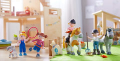 HABA 303672 - Little Friends - Conni | Sød minidukke fra 3 år | Slidstærk foldedukke i plast for langvarig legetid | Gave til alle Conni Papusi Naty Shop fans