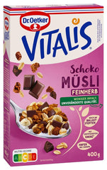 Dr. Oetker Vitalis Mørk Chokolade Müsli: Mørk Chokolade Morgenmad Müsli, pakke med 6 (6 x 600 g)
