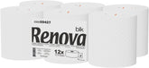 Hârtie igienică Renova Jumbo BLK, 12 role la 170 M, hârtie albă, 2 straturi