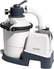 Intex 26642 Krystal Klar sandfilterpumpe med RCD, vandgennemstrømning 3500 l/t, systemflow 2000 l/t, plast, hvid