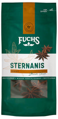 Fuchs Gewürze - Sternanis ganz | Aus natürliche Ingrediens | 9 g genlukkelig, genanvendelig taske