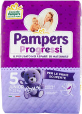Pampers Progressi Maxi bleer 11-25 kg, str. 5 (19 stk.) Mor og barn Naty Shop str. 5 (19 stk.)