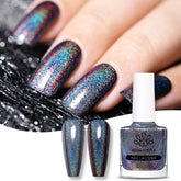 Born Pretty Oja cu Glitter, Rainbow Shining Glitter Super Shine Oja Nail Art Neagră