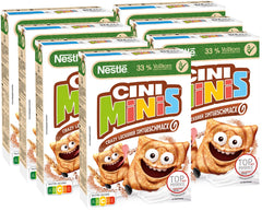 Nestlé CINI MINIS, müsli med kanel, 37 % vitale fuldkorn, med vitaminer, calcium og jern, sprøde flager, pakke med 7 (7x375 g)