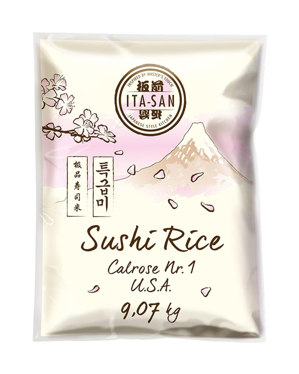 ITA-SAN Calrose / Orez pentru sushi, 1 pachet (1 x 9,07 kg)