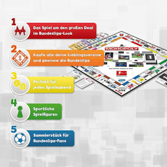 Winning Moves Monopoly Bundesliga Edition - Monopoly Fan Game - Familiestrategispil Bundesliga Edition - 2+ spillere i alderen 8+ - Tysk