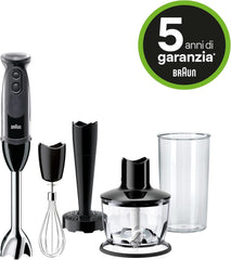 Braun Household Multiquick 5 MQ 5237 BK Standmixer 0,5 L Standmixer Schwarz 1000 W Køkken Naty Shop