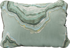 Therm-A-Rest Cascade Pernă compresibilă cu cordon, Pernă de camping, Culoare: Topowave, Dimensiune: L Perne calatorie Naty Shop Topowave L (38 X 56 X 18 Cm)
