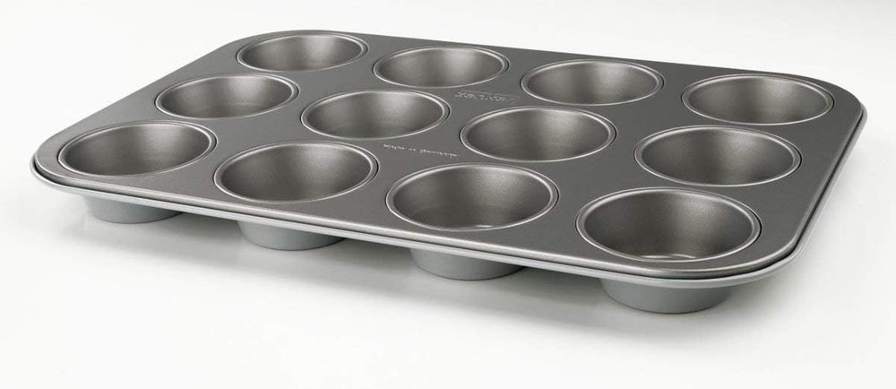 Muffinform Zenker med 12 bageforme (Ø 7 cm), til muffins og cupcakes, mål: 38,5 x 26,5 x 3 cm Bageforme og plader Naty Shop