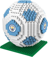 FOCO Officielle licensprodukt Manchester City FC BRXLZ 3D-Fußball-Konstruktionsspil-modeller Alternativt Teamfarbe