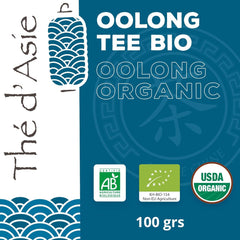 Khla - Ceai Oolong Bio 100 G - Ceai albastru - Ceai natural vrac - Ceai asiatic organic - Vrac și tăiat - Ceai din plante și infuzie - Din China