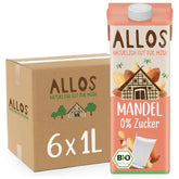 Allos Mandeldrink Sukkerfri Mandel Natur Vegansk Laktose 1L