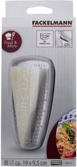 FACKELMANN Food&More 45463, Parmesan rivejern i rustfrit stål med friskhedsboks Peeler Naty Shop