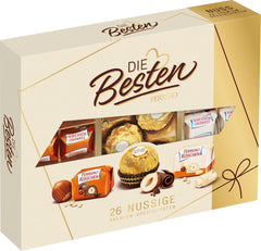Ferrero The Best Nut Edition - Chokoladegave til ham og hende med 3 premium-sortimenter