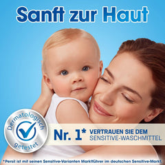 Persil Ultra Concentrate Sensitive Gel (130 vaske), Flydende vaskemiddel til allergier og babyer i en mindre flaske for mindre plastik, Fjerner vanskelige pletter, Dermatologisk testet Naty Shop Vaskevaskemidler