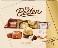 Ferrero The Best Nut Edition - Chokoladegave til ham og hende med 3 premium-sortimenter