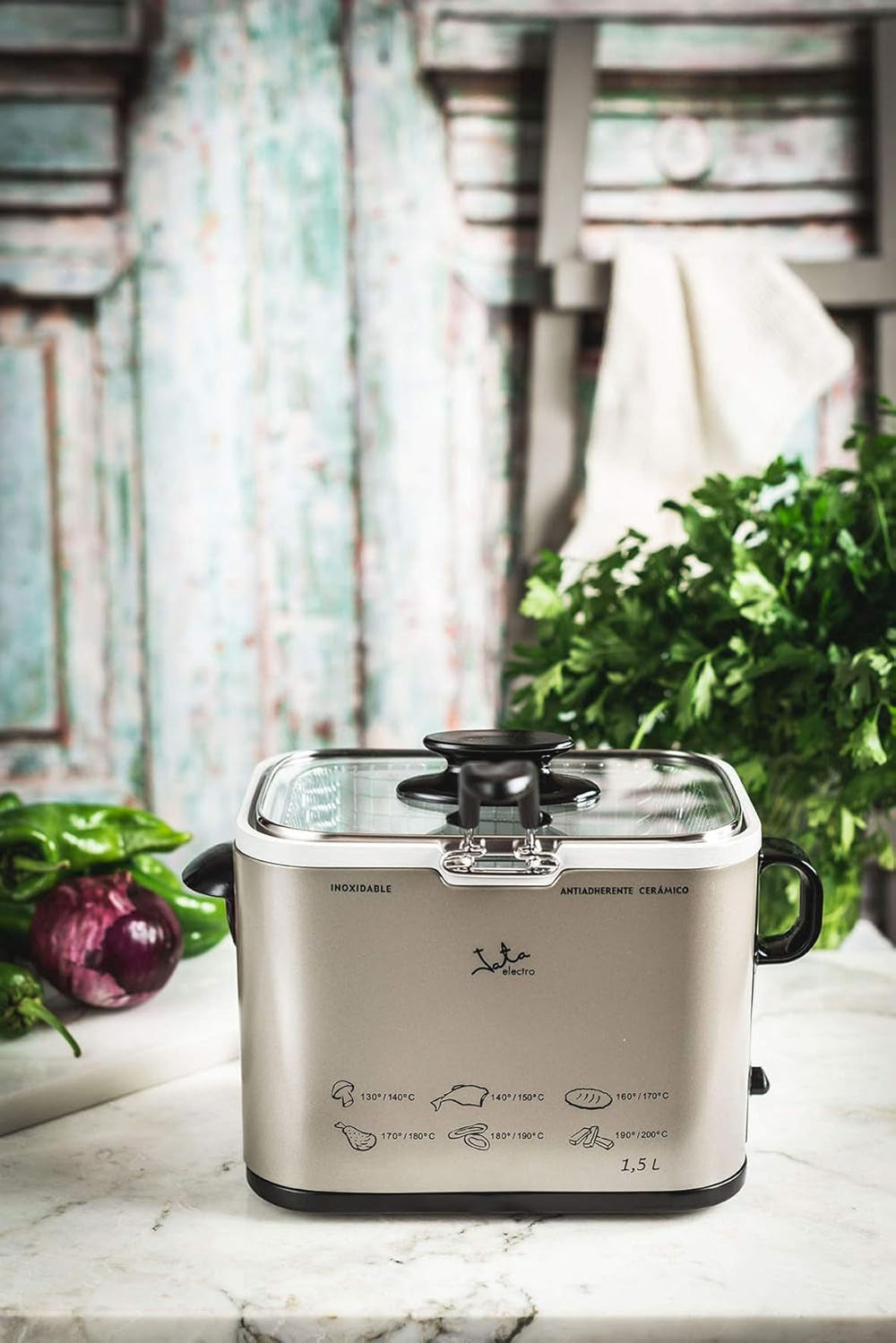 Tamaño FR326E - Frituregryde, 1000 watt, 1,3 liter Naty Shop-apparater