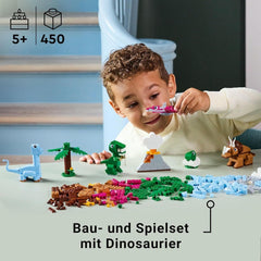 LEGO Classic Creative Dinosaurs byggesæt med dyremodeller og figurer lavet af klodser, fantasifuld legeoplevelse, gave til drenge og piger på 5 år, inklusive T.Rex og Triceratops 11041 byggesæt Besuche den LEGO-Store