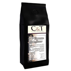 Kaffeebohnen Entkoffeiniert - CREMA - 1000g Fein Gemahlen - für Espressokocher, Espressomaschine, Percolator - Schonend Gerösteter Bohnen-Kaffee Säurearm Ohne Koffein Blend