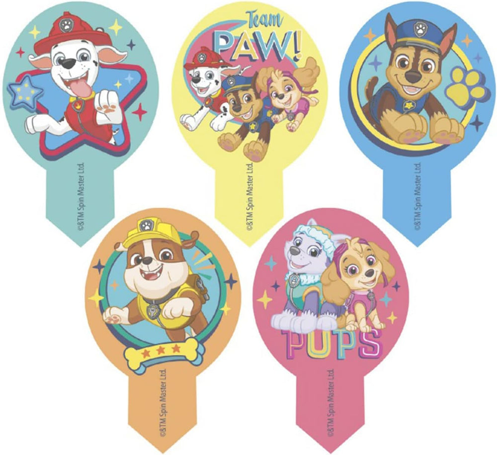 Dekora, Dekorapin Paw Patrol Spiselige kagepynt, 20 spiselige papirvafler - 6,5 X 4 Cm Naty Shop
