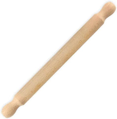 Zenker Rollholz fra Buchenholz, 350 x 30 x 30 mm – Perfekt for Teige und Fondant, FSC-certificeret, med praktisk Manschette, Braun