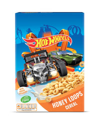 Hot Wheels Honey Loops Crunchy fuldkornsmorgenmad med tilsatte vitaminer, 1 pakke (1 x 375 g)