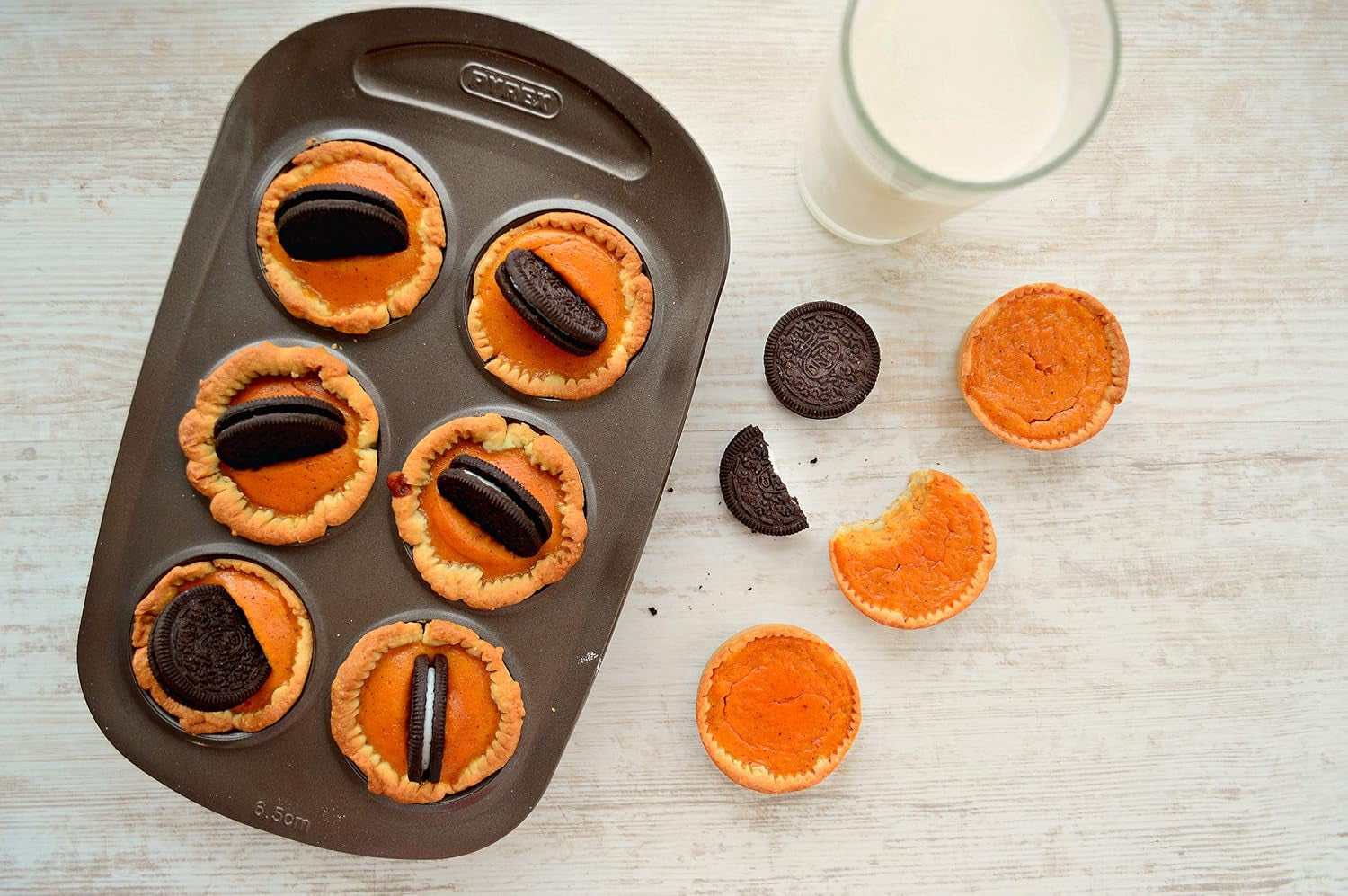 Pyrex BANDEJA 6 MAGDALENAS ASIMETRIA PX Muffinförmchen, Metall, Bunt, 6 Magdalena Matrite si tavi pentru copt Naty Shop