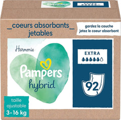 Pampers (gammel version), pakke med 108 enkeltark absorbenter, standard - 1 stk.