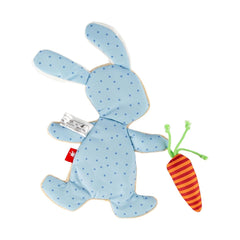 SIGIKID 40675 Păturică activă de pluș iepure PlayQ fete și băieți jucărie pentru copii recomandată de la naștere bej Jucarii Bebe Naty Shop