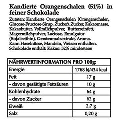 Hofbauer Wien Orangette rå, chokoladeovertrukne appelsinskiver, 1000 g