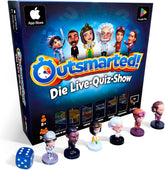 Outsmarted – Digital Quiz Brætspil | Børn, unge og voksne | Næste generations spilleaften for familie og venner | 2–24 spillere | Alder 8+ | Over 10.000 spørgsmål