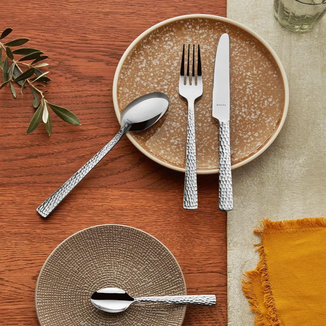 Set tacâmuri Amefa Felicity, 24 piese, pentru 6 persoane, oțel inoxidabil 18/0 Bucatarie Naty Shop