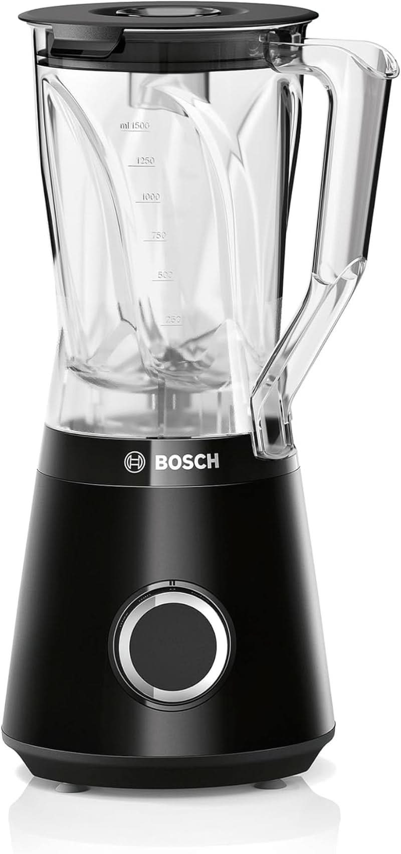 Bosch Standmixer Vitapower Serie 4 MMB6141B, Hochwertige Edelstahl-Klingen, 1,5L Tritan-Mixbehälter, Spülmaschinengeeignete Teile, 30.000 U/Min, 1200 W, Schwarz Kitchen Naty Shop