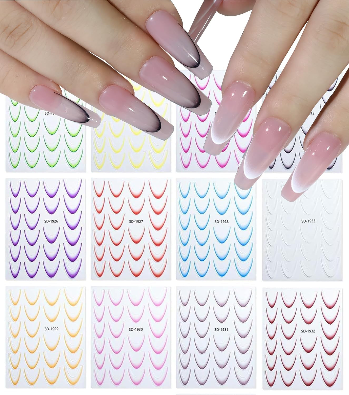 Autocolante drăguțe pentru unghii pentru copii, 20 de coli, autocolante 3D pentru unghii, flori strălucitoare în întuneric, decorațiuni colorate pentru unghii, autocolante pentru unghii, autocolante autoadezive pentru decorațiuni DIY, accesorii