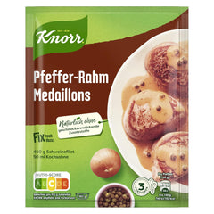 Knorr Fix Pfeffer-Rahm Medaillons 3 Portioner (1 x 35 g) | 35 g (1 pakke)